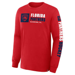 Florida Panthers Fanatics Goal Crease Legacy Long Sleeve T-Shirt - Red | Fanatics Clearance
