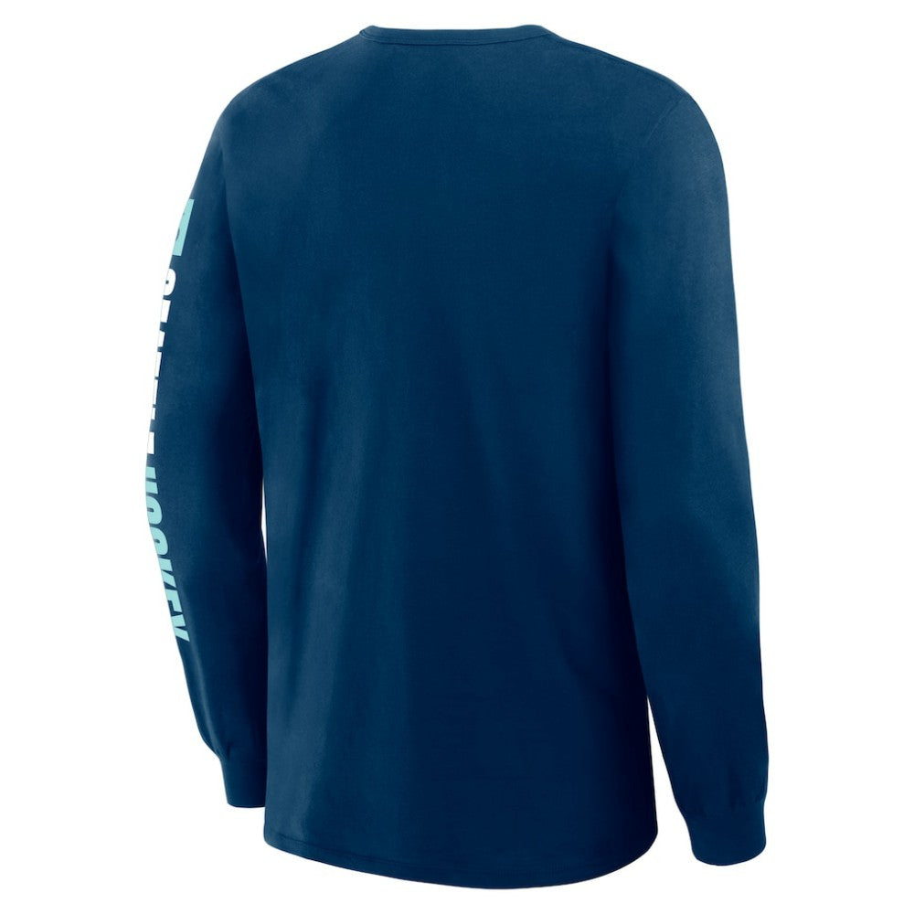 Seattle Kraken Fanatics Goal Crease Legacy Long Sleeve T-Shirt - Navy | Fanatics online