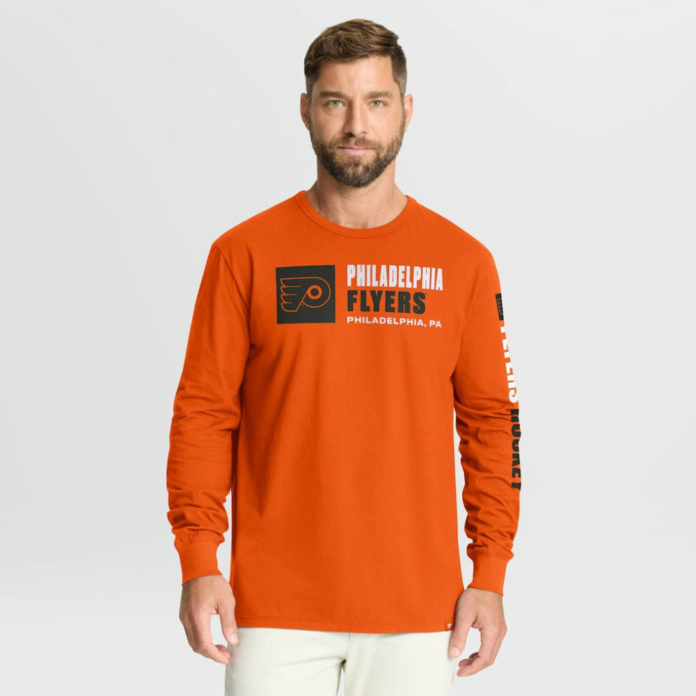 Philadelphia Flyers Fanatics Goal Crease Legacy Long Sleeve T-Shirt - Orange | Fanatics online