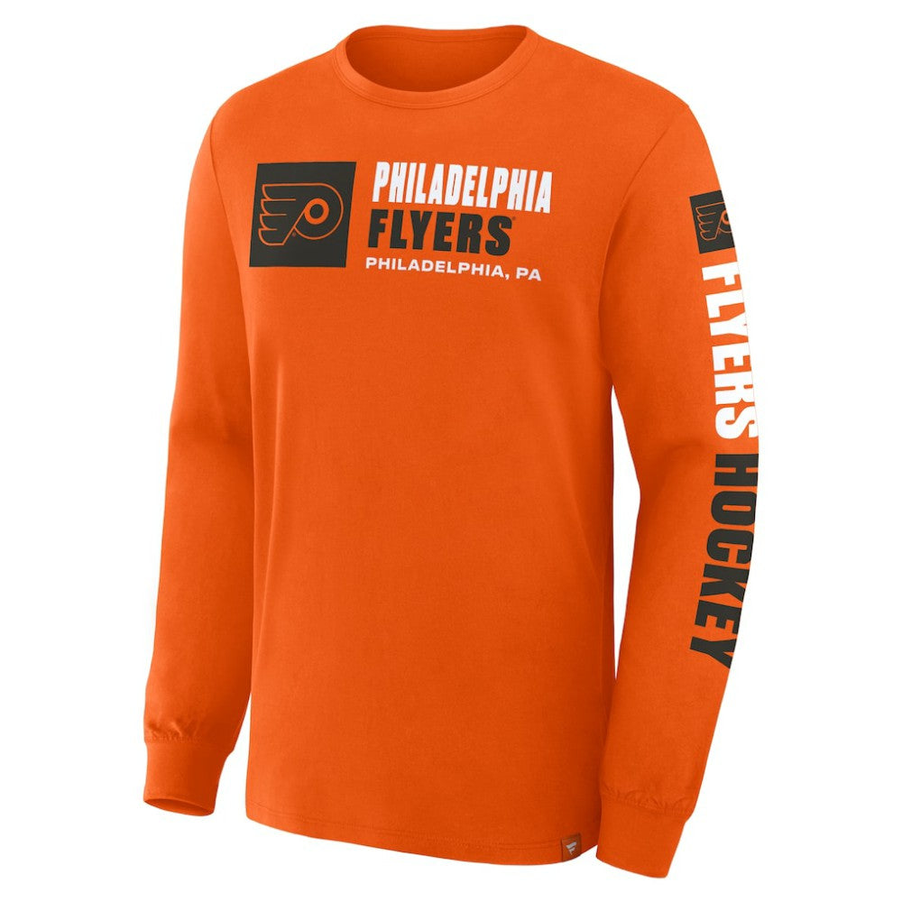 Philadelphia Flyers Fanatics Goal Crease Legacy Long Sleeve T-Shirt - Orange | Fanatics online