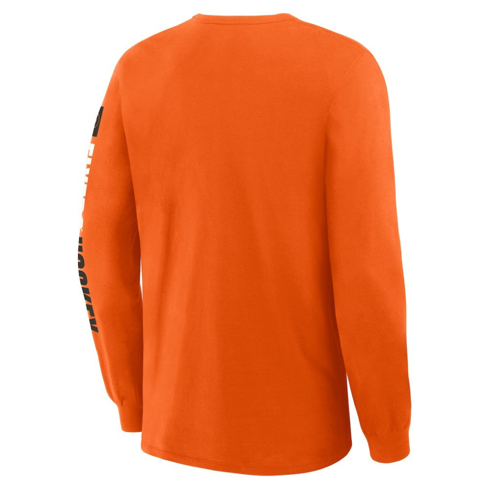 Philadelphia Flyers Fanatics Goal Crease Legacy Long Sleeve T-Shirt - Orange | Fanatics online