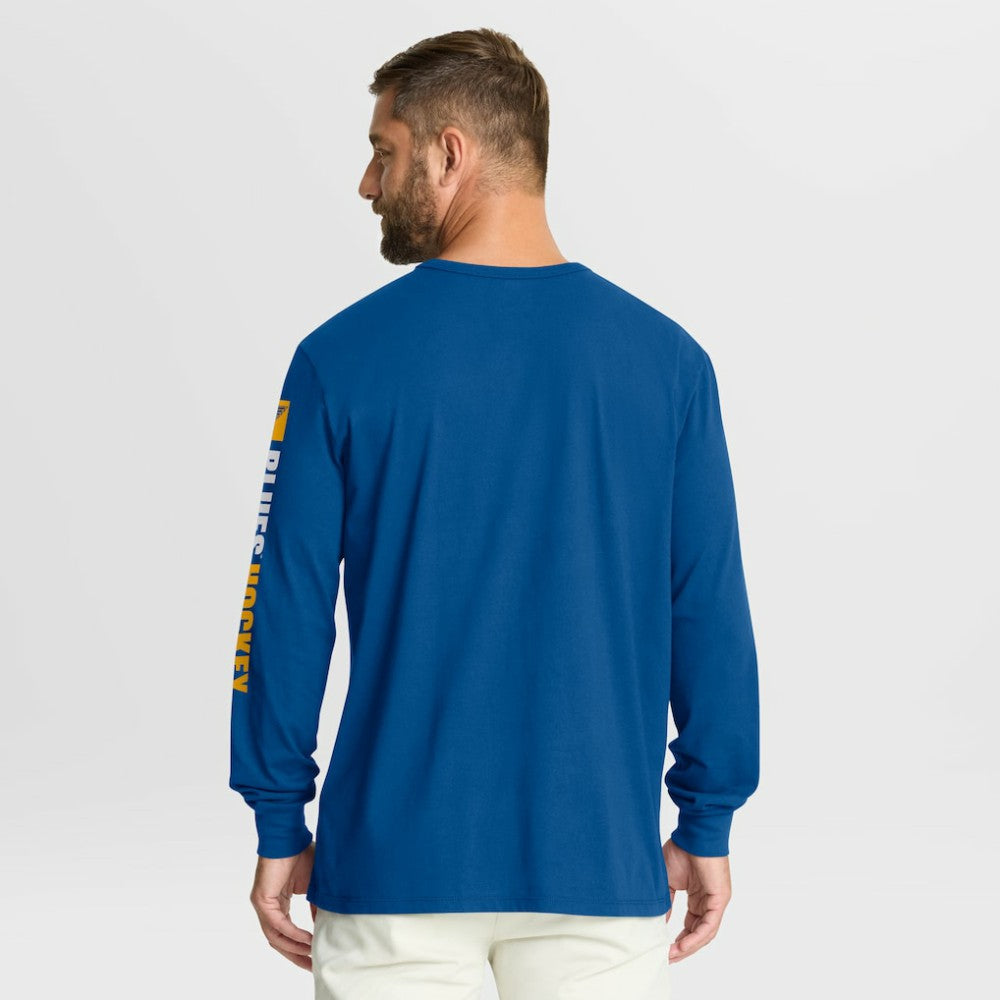 St. Louis Blues Fanatics Goal Crease Legacy Long Sleeve T-Shirt - Blue | Fanatics discount