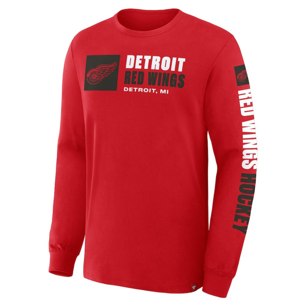Detroit Red Wings Fanatics Goal Crease Legacy Long Sleeve T-Shirt - Red | Fanatics on sale