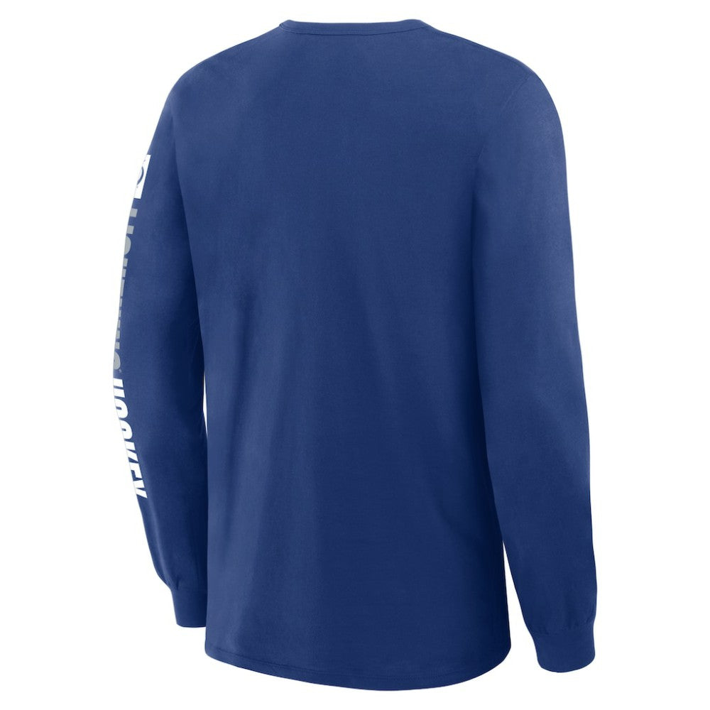 Tampa Bay Lightning Fanatics Goal Crease Legacy Long Sleeve T-Shirt - Blue | Fanatics Lifestyle
