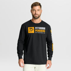 Pittsburgh Penguins Fanatics Goal Crease Legacy Long Sleeve T-Shirt - Black | Fanatics sale