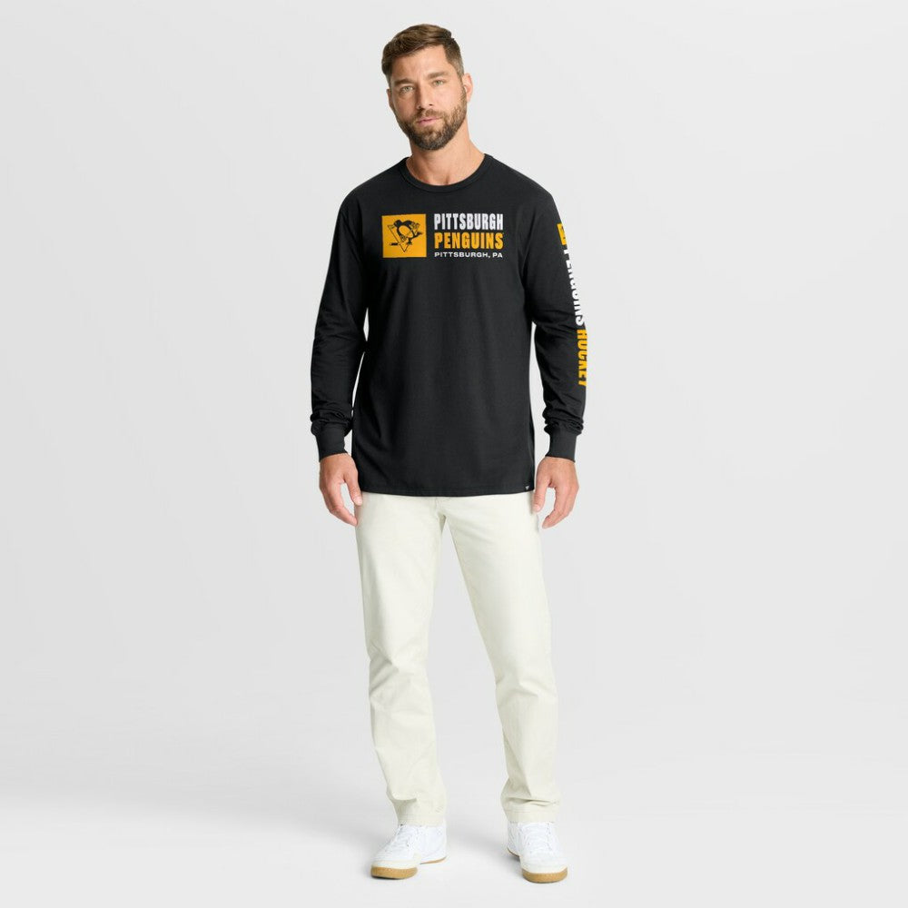Pittsburgh Penguins Fanatics Goal Crease Legacy Long Sleeve T-Shirt - Black | Fanatics sale