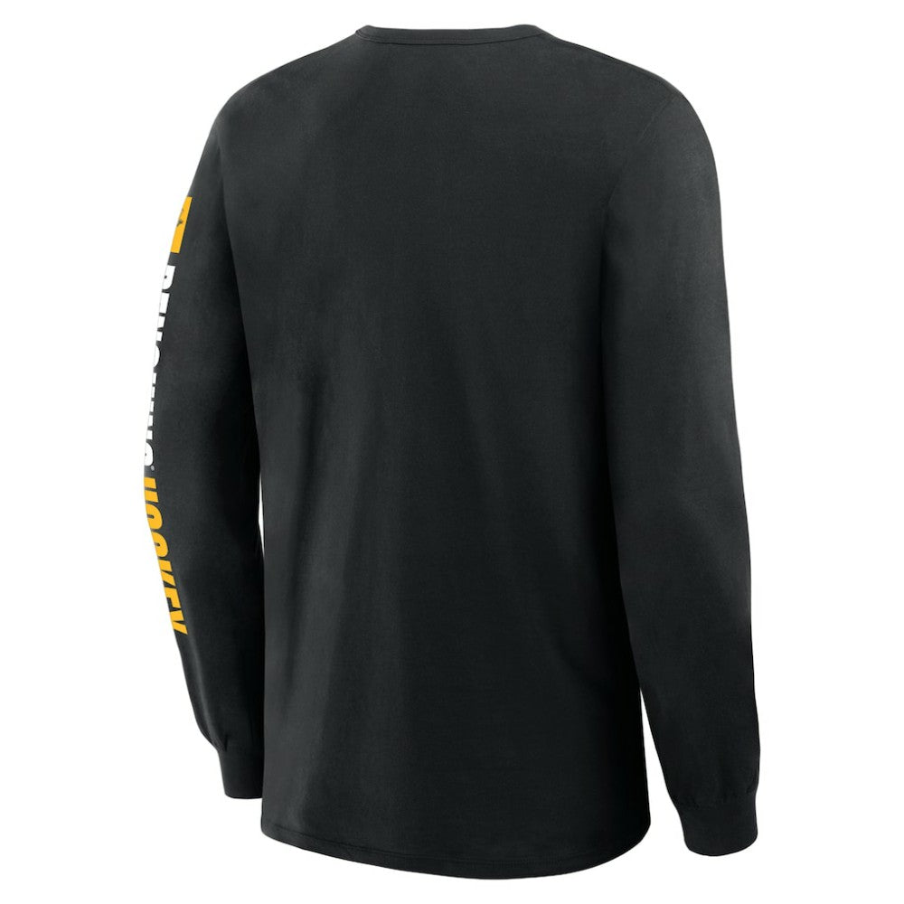 Pittsburgh Penguins Fanatics Goal Crease Legacy Long Sleeve T-Shirt - Black | Fanatics sale