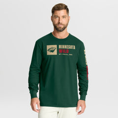 Minnesota Wild Fanatics Goal Crease Legacy Long Sleeve T-Shirt - Green | Fanatics online