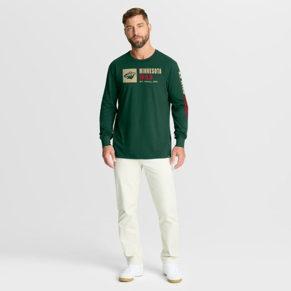 Minnesota Wild Fanatics Goal Crease Legacy Long Sleeve T-Shirt - Green | Fanatics online