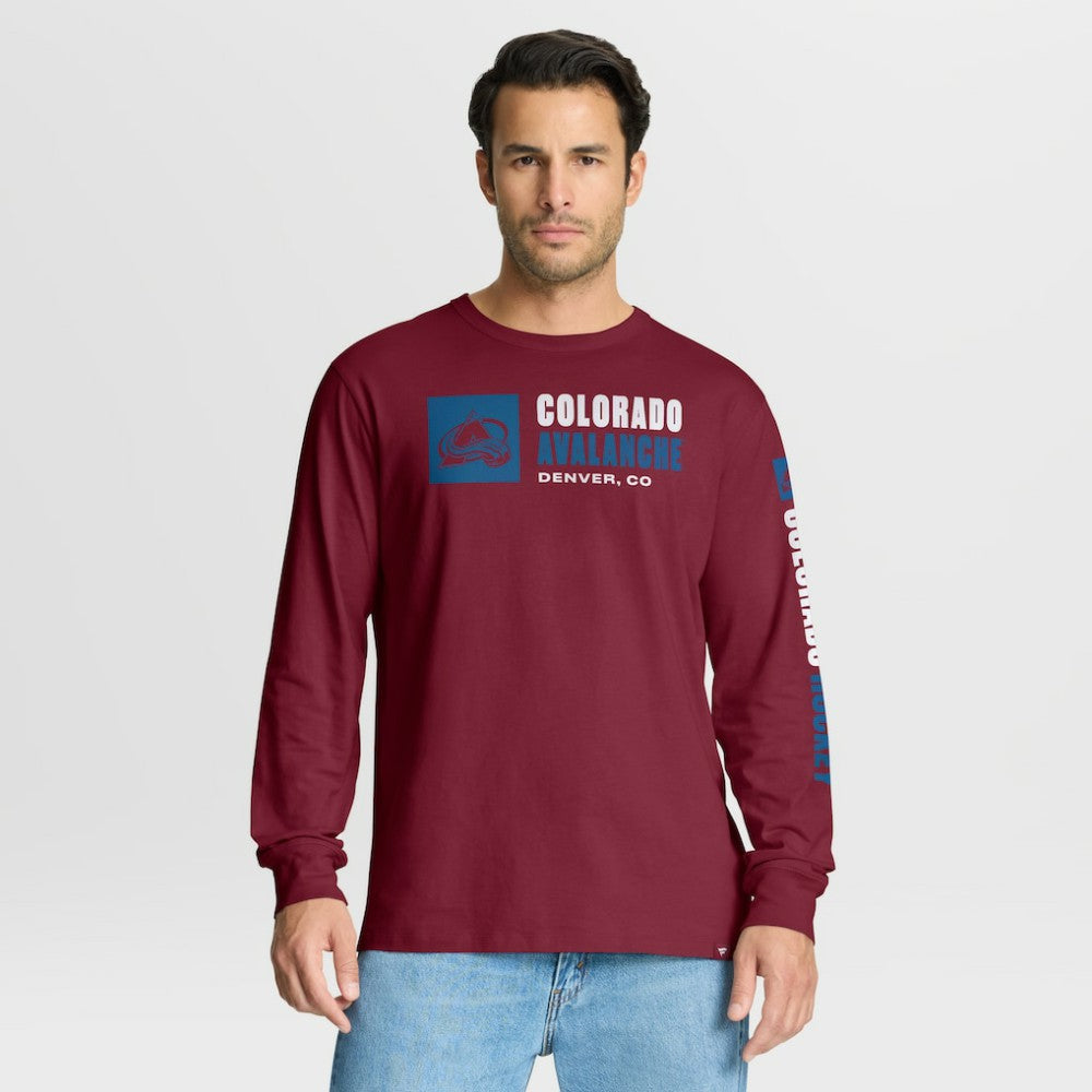 Colorado Avalanche Fanatics Goal Crease Legacy Long Sleeve T-Shirt - Burgundy | Fanatics discount