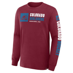 Colorado Avalanche Fanatics Goal Crease Legacy Long Sleeve T-Shirt - Burgundy | Fanatics discount