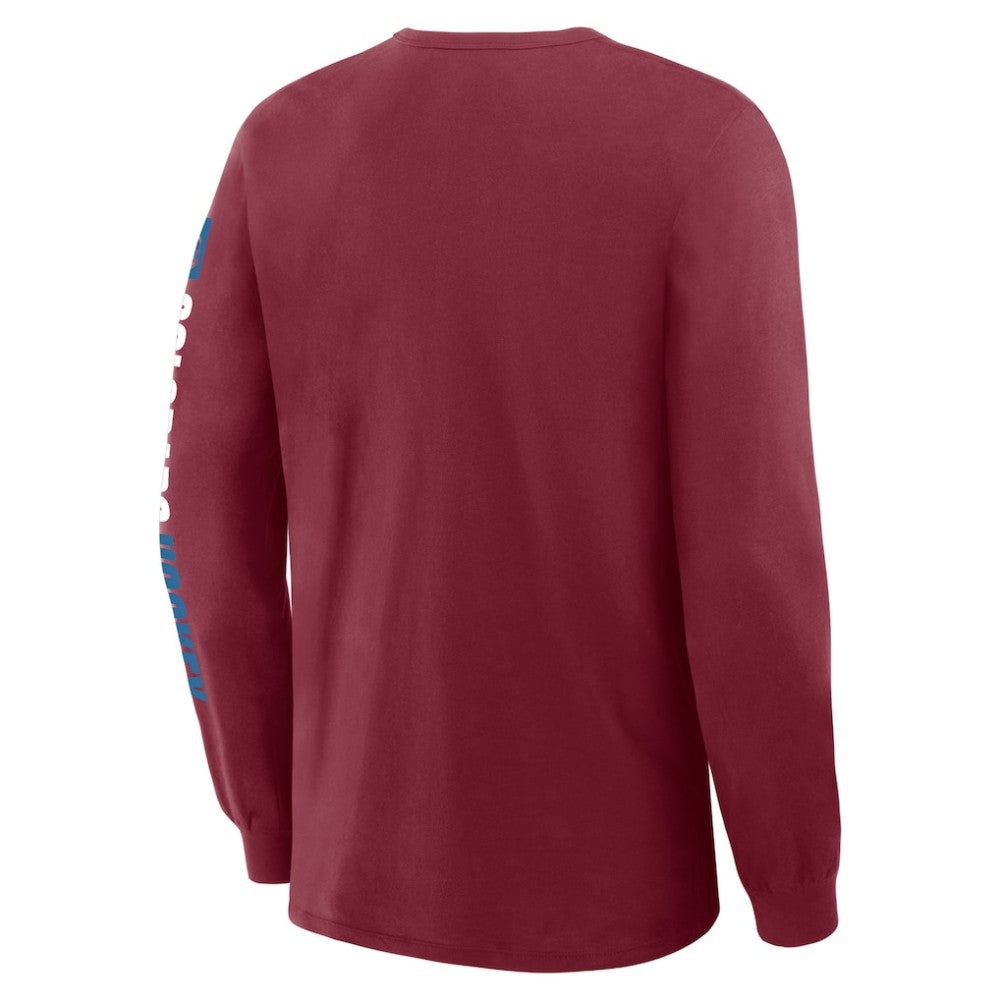 Colorado Avalanche Fanatics Goal Crease Legacy Long Sleeve T-Shirt - Burgundy | Fanatics discount
