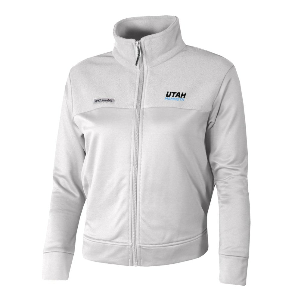Utah Mammoth Columbia Women's River Fleece Full-Zip Jacket - White | NHL online