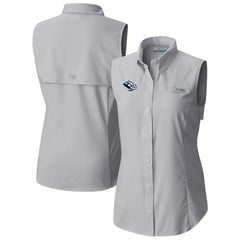 Utah Mammoth Columbia Women's Tamiami Omni-Shade Sleeveless Button-Up Shirt - Gray | NHL online