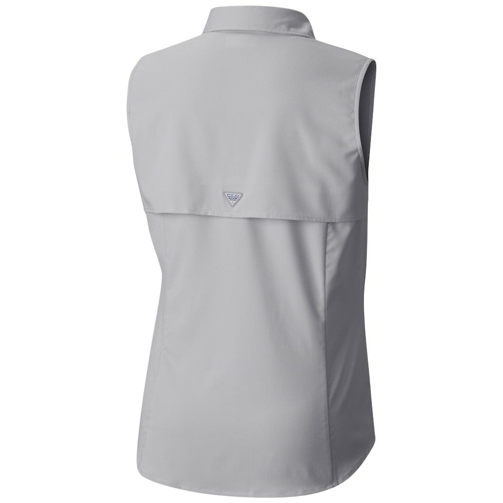 Utah Mammoth Columbia Women's Tamiami Omni-Shade Sleeveless Button-Up Shirt - Gray | NHL online