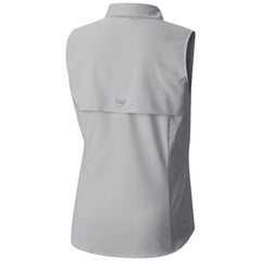 Utah Mammoth Columbia Women's Tamiami Omni-Shade Sleeveless Button-Up Shirt - Gray | NHL online