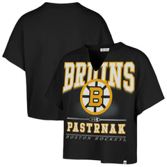 David Pastrnak Boston Bruins '47 Women's Elation Name & Number Oversized Notch Neck T-Shirt - Black | 47 brand near me