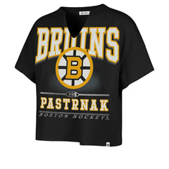 David Pastrnak Boston Bruins '47 Women's Elation Name & Number Oversized Notch Neck T-Shirt - Black | 47 brand near me