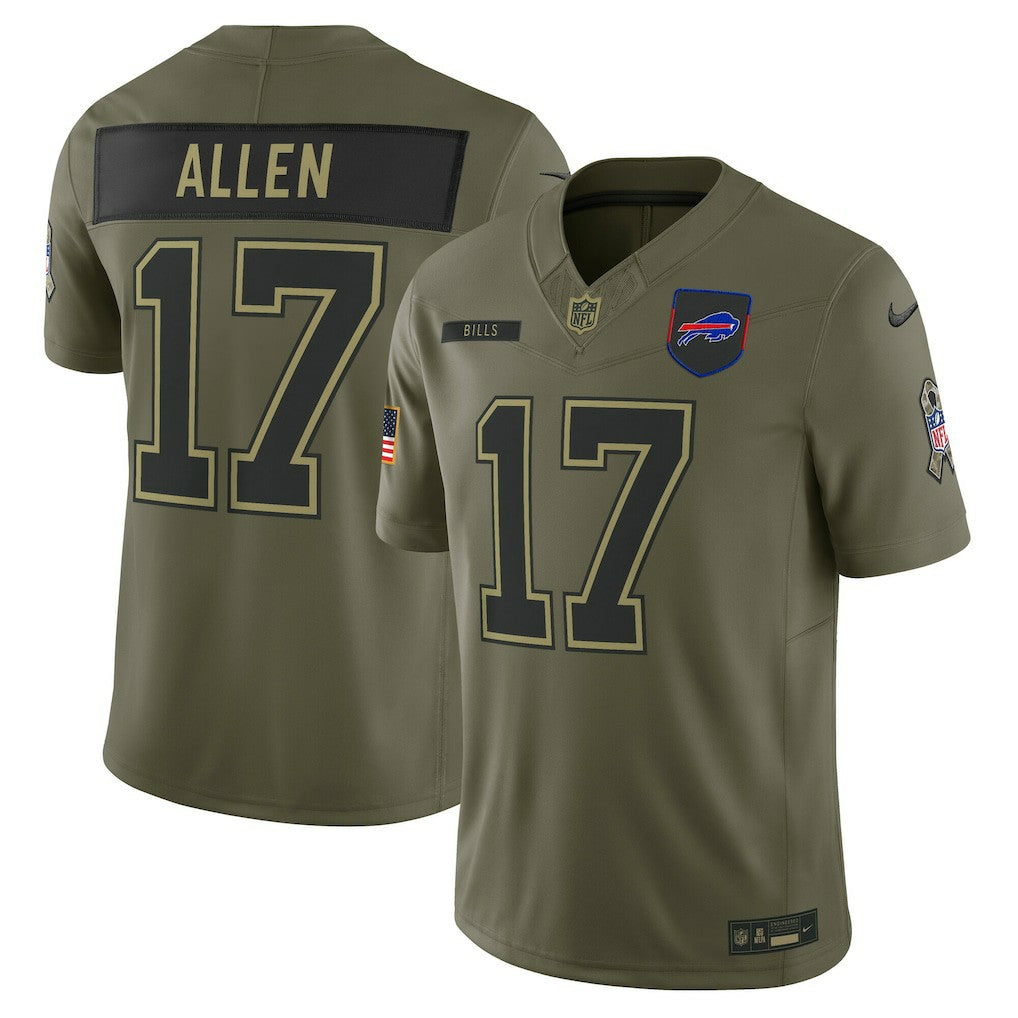 Josh Allen Buffalo Bills 2025 Salute to Service Limited Jersey - Olive - Nike