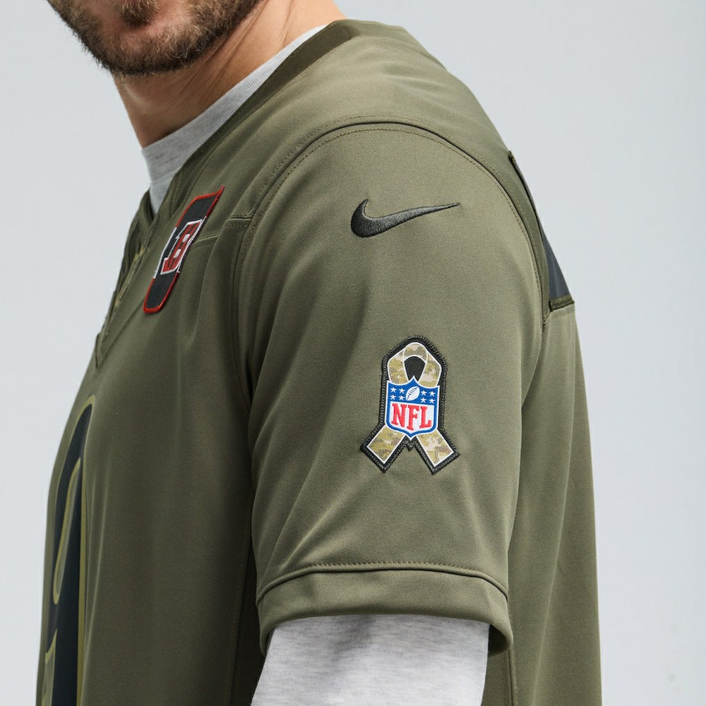 Joe Burrow Cincinnati Bengals 2025 Salute to Service Limited Jersey - Olive - Nike