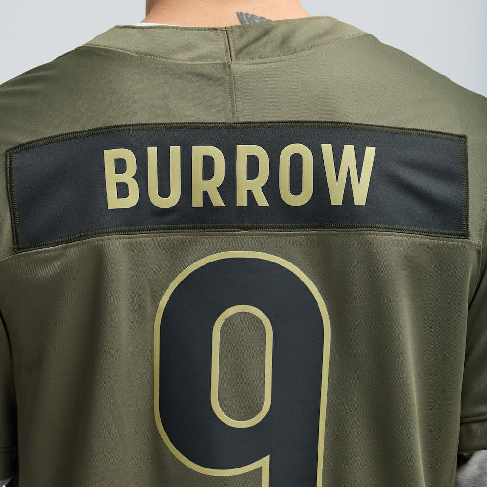 Joe Burrow Cincinnati Bengals 2025 Salute to Service Limited Jersey - Olive - Nike