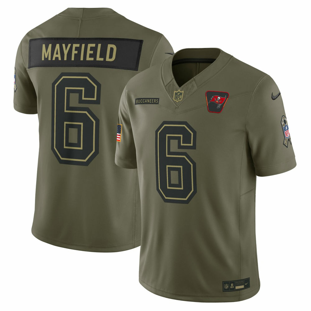 Baker Mayfield Tampa Bay Buccaneers 2025 Salute to Service Limited Jersey - Olive - Nike