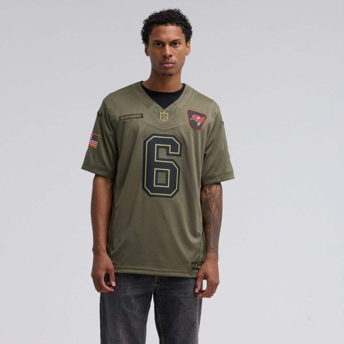 Baker Mayfield Tampa Bay Buccaneers 2025 Salute to Service Limited Jersey - Olive - Nike