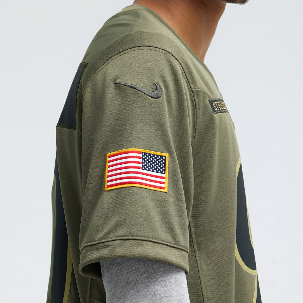 T.J. Watt Pittsburgh Steelers 2025 Salute to Service Limited Jersey - Olive - Nike
