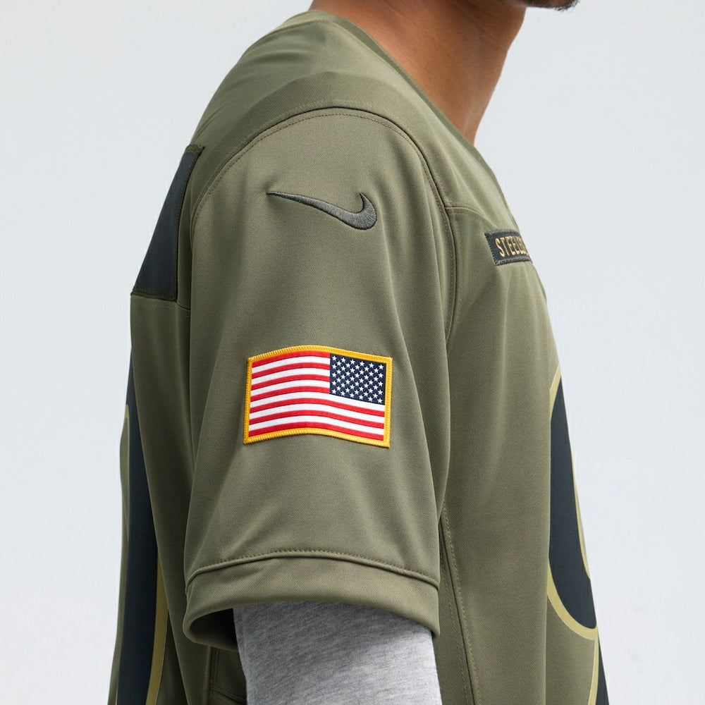 T.J. Watt Pittsburgh Steelers 2025 Salute to Service Limited Jersey - Olive - Nike