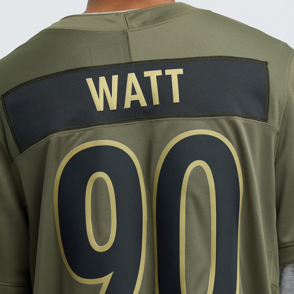T.J. Watt Pittsburgh Steelers 2025 Salute to Service Limited Jersey - Olive - Nike