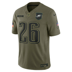 Saquon Barkley Philadelphia Eagles 2025 Salute to Service Limited Jersey - Olive - Nike