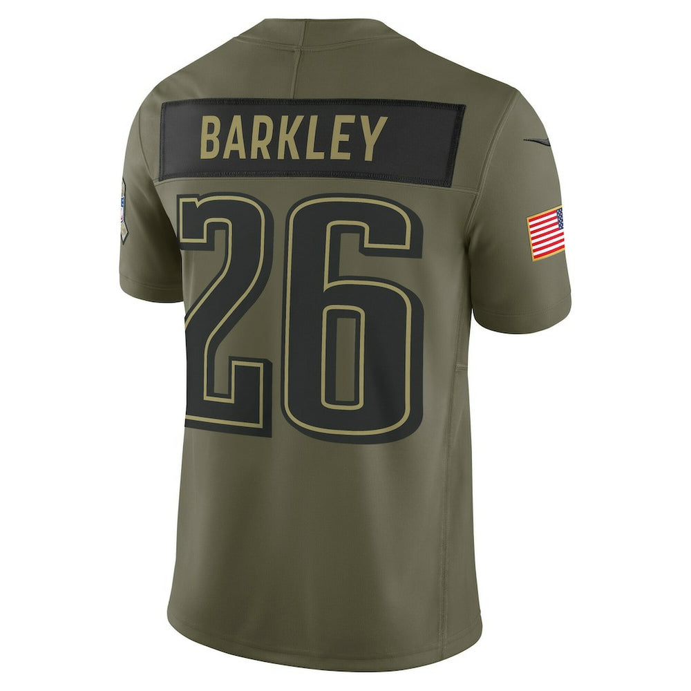 Saquon Barkley Philadelphia Eagles 2025 Salute to Service Limited Jersey - Olive - Nike