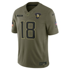 Justin Jefferson Minnesota Vikings 2025 Salute to Service Limited Jersey - Olive - Nike