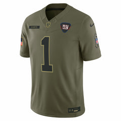 Malik Nabers New York Giants 2025 Salute to Service Limited Jersey - Olive - Nike