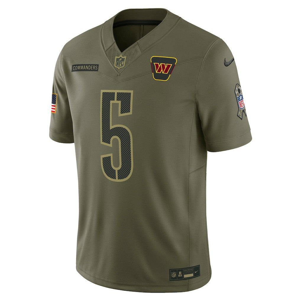 Jayden Daniels Washington Commanders 2025 Salute to Service Limited Jersey - Olive - Nike