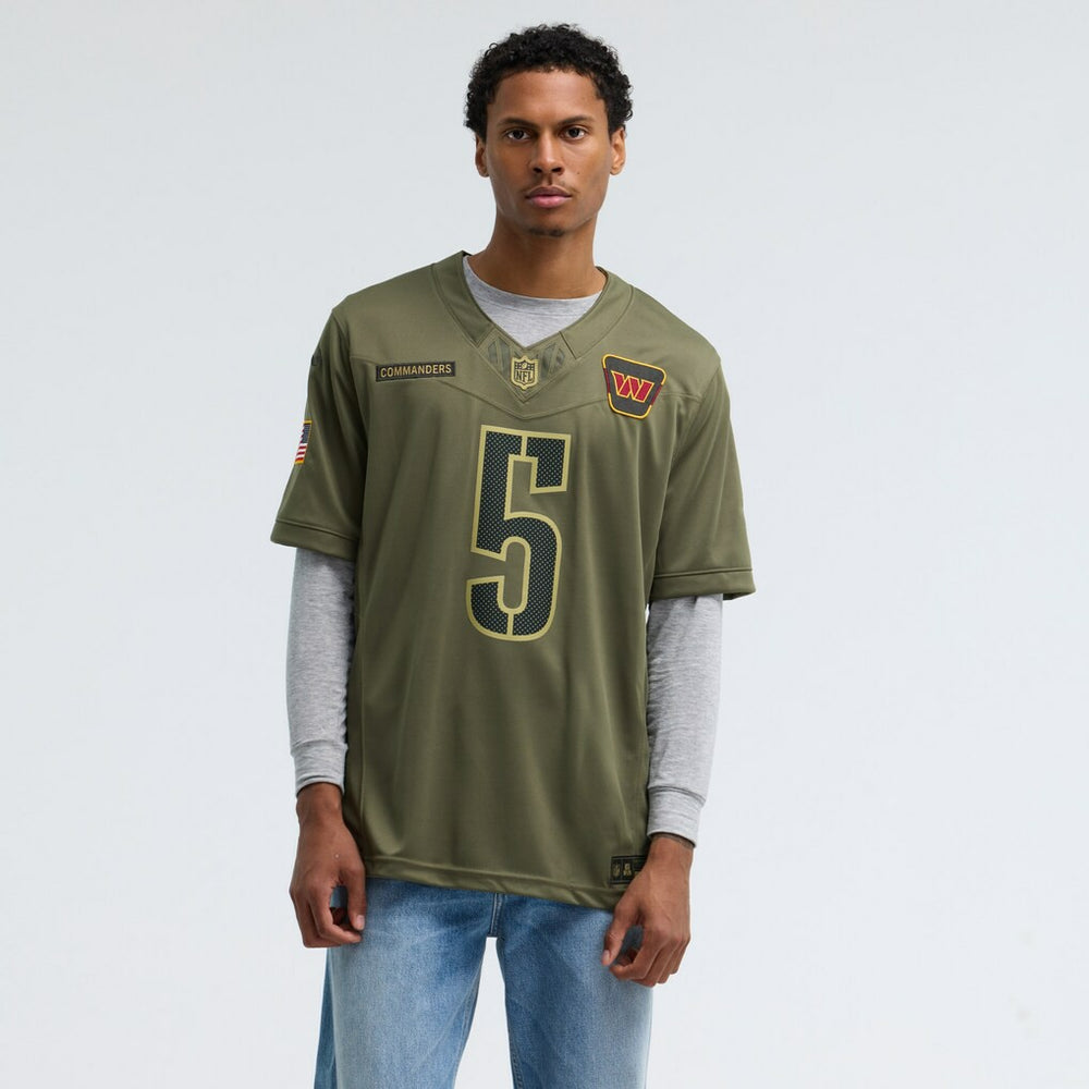 Jayden Daniels Washington Commanders 2025 Salute to Service Limited Jersey - Olive - Nike