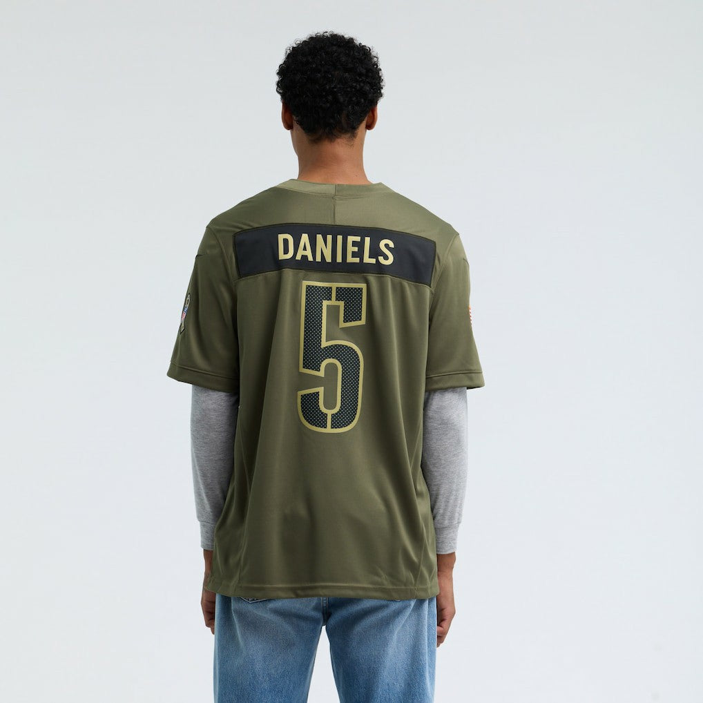 Jayden Daniels Washington Commanders 2025 Salute to Service Limited Jersey - Olive - Nike