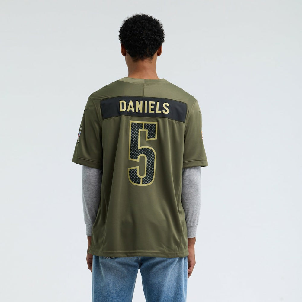 Jayden Daniels Washington Commanders 2025 Salute to Service Limited Jersey - Olive - Nike