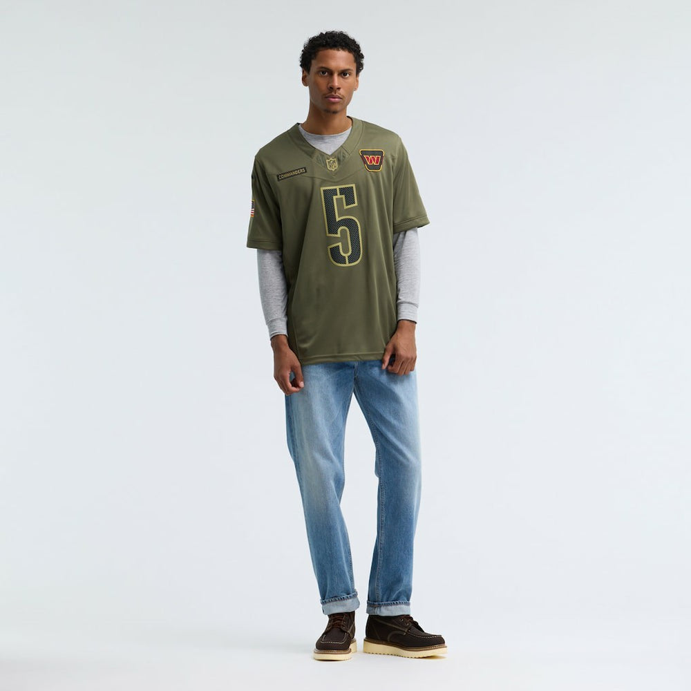 Jayden Daniels Washington Commanders 2025 Salute to Service Limited Jersey - Olive - Nike