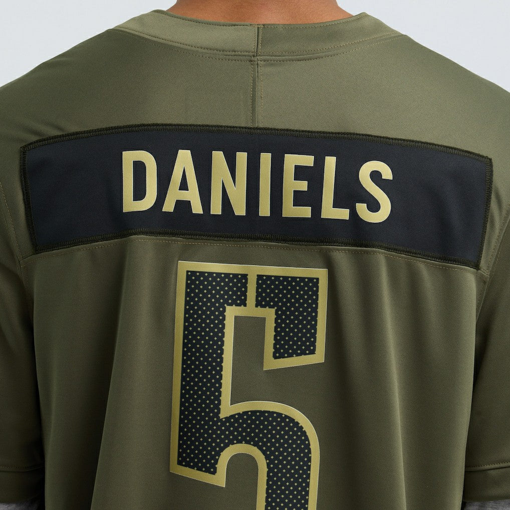 Jayden Daniels Washington Commanders 2025 Salute to Service Limited Jersey - Olive - Nike