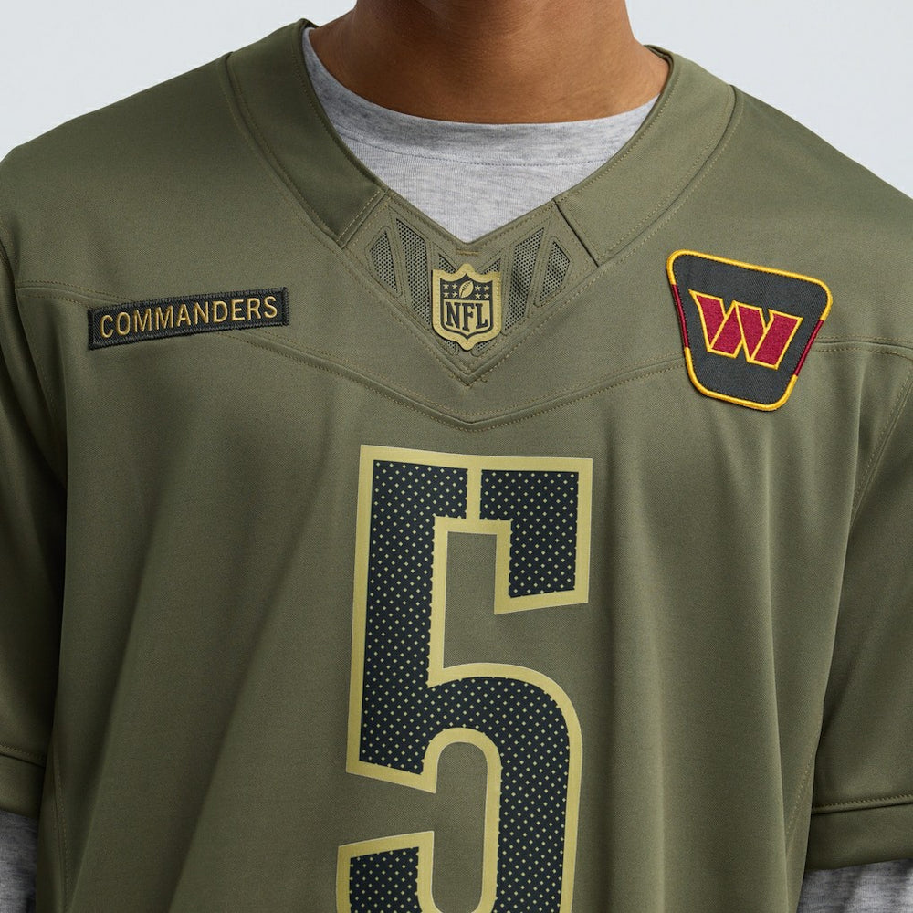 Jayden Daniels Washington Commanders 2025 Salute to Service Limited Jersey - Olive - Nike