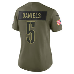 Jayden Daniels Washington Commanders Women's 2025 Salute to Service Limited Jersey - Olive - Nike