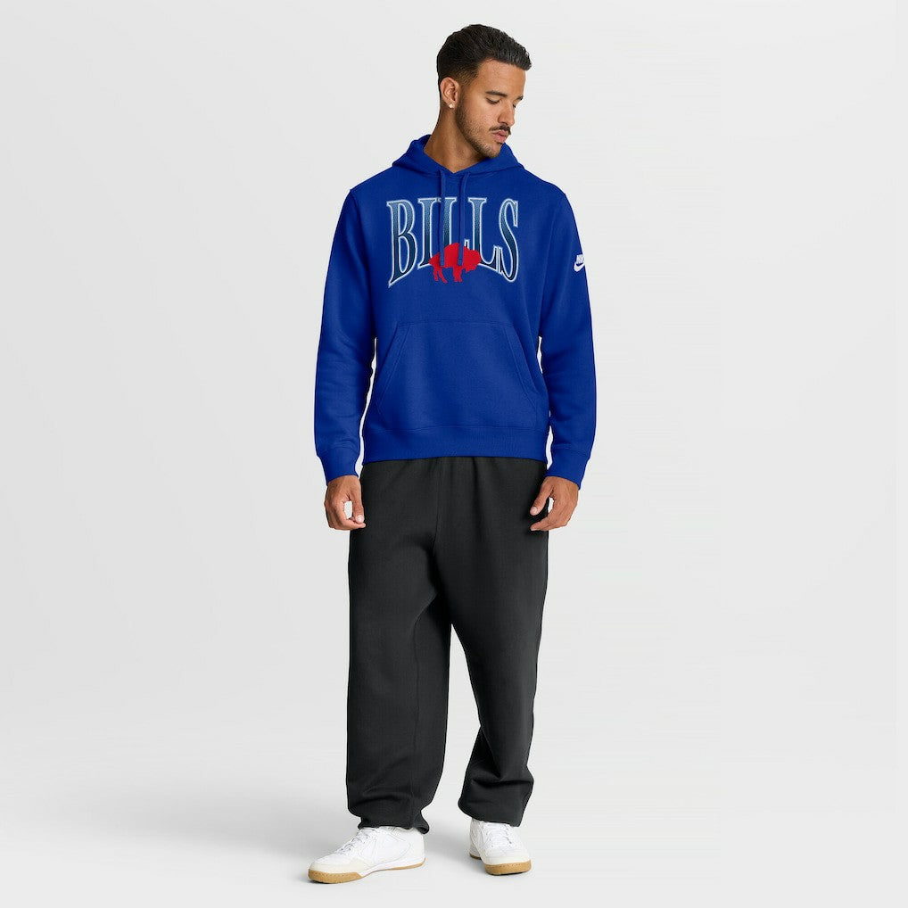 Buffalo Bills Full Blitz Club Fleece Pullover Hoodie - Royal - Nike