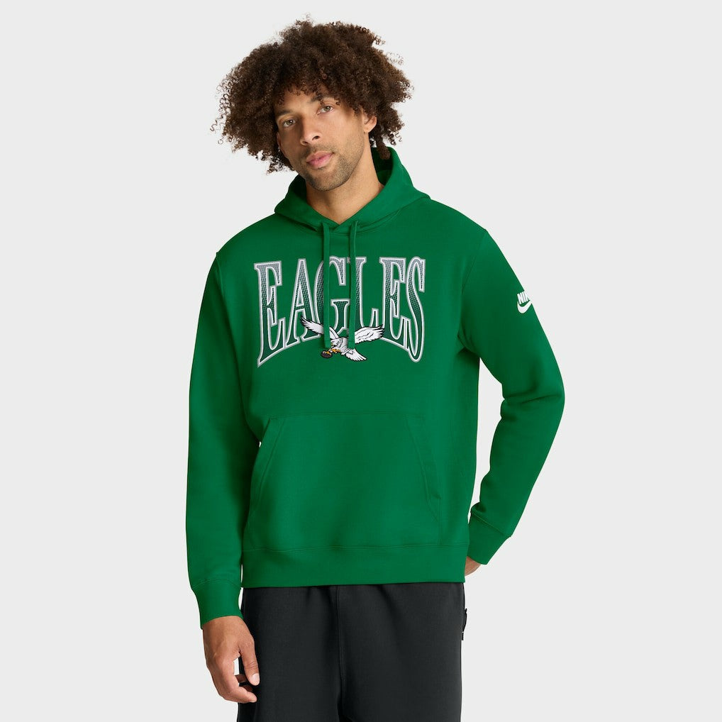 Philadelphia Eagles Full Blitz Club Fleece Pullover Hoodie - Green - Nike