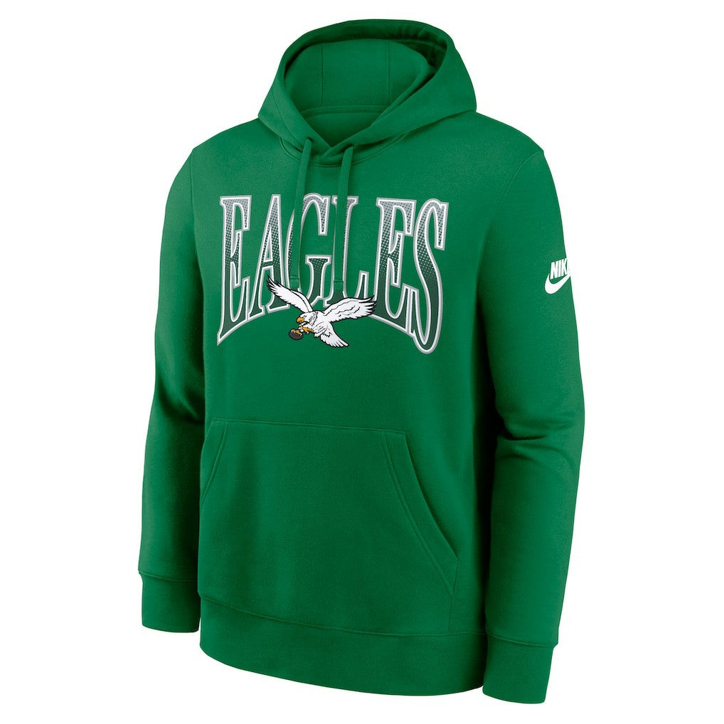 Philadelphia Eagles Full Blitz Club Fleece Pullover Hoodie - Green - Nike