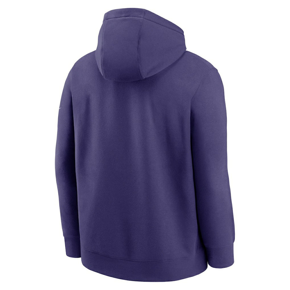 Baltimore Ravens Full Blitz Club Fleece Pullover Hoodie - Purple - Nike