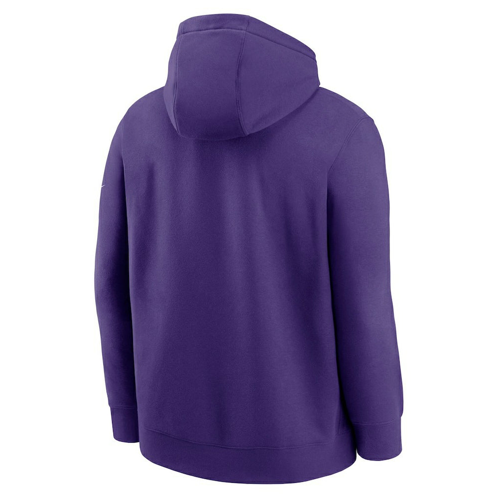 Minnesota Vikings Full Blitz Club Fleece Pullover Hoodie - Purple - Nike