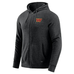 Washington Commanders J. Palmer Players Lounge Tri-Blend Full-Zip Hoodie - Dark Heather Gray - NFL