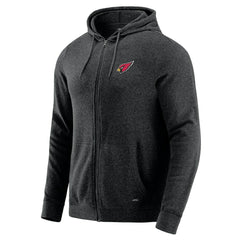 Arizona Cardinals J. Palmer Players Lounge Tri-Blend Full-Zip Hoodie - Dark Heather Gray - NFL