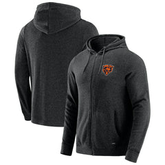 Chicago Bears J. Palmer Players Lounge Tri-Blend Full-Zip Hoodie - Dark Heather Gray - NFL